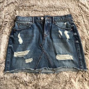 NWT express jean mini skirt